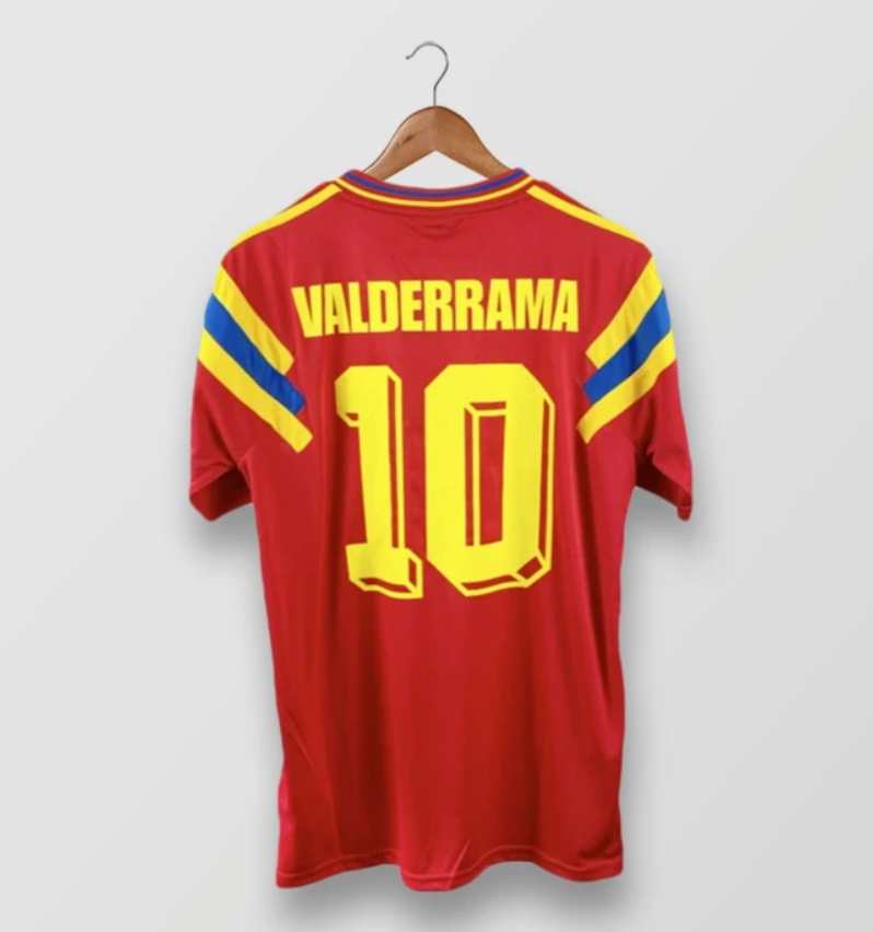 1990 Colombia Retro Away Kit Soccer Jersey VALDERRAMA #10